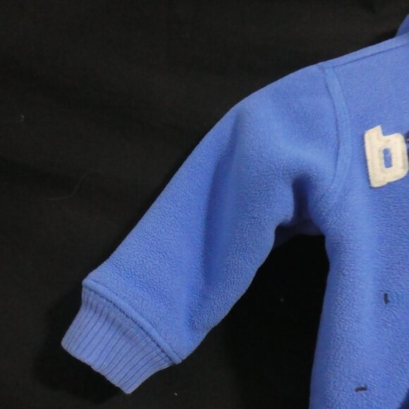 GAP | 18- 24 months | Blue Fleece Zip-Up Hoodie | Navy Furry Fleece Lining - Picture 4 of 15